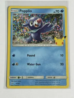 Popplio 23/25 McDonald's Collection 2021 English Pokemon Card TCG - Image 1