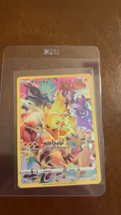 Pokemon Pikachu TCG Full Art Secret Rare Holo Card 160/159 Crown Zenith - Image 1