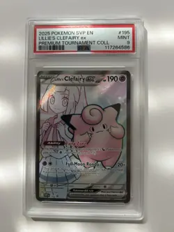 Pokemon TCG Lillie's Clefairy EX #195 PSA 9 Premium Tournament Collection - Image 1