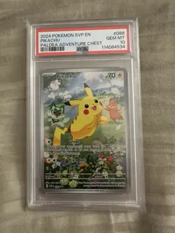 Pikachu #88 PSA 10 Gem 💎 2024 Pokemon SV Black Star Promo Adventure Chest - Image 2