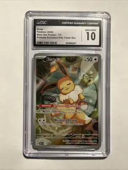 Pokemon Eevee #173 Black Star Promo 2025 Prismatic Evolutions CGC 10 Gem Mint - Image 1