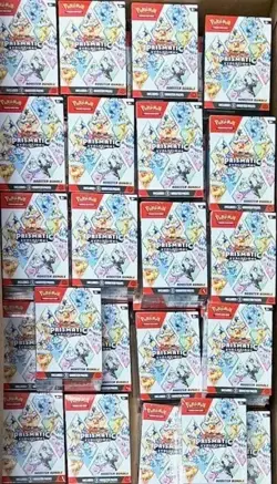 Pokemon Scarlet & Violet Prismatic Evolutions Booster Bundle Lot of 100 - Image 4