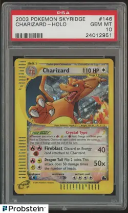 2003 Pokemon Skyridge #146 Charizard Holo PSA 10 GEM MINT POP 246 - Image 1