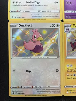 Pokemon: Shining Fates: Shiny Vault Lot Drakloak, Dubwool, Ducklett, Toxtricity - Image 4