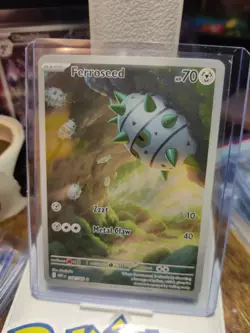 Pokemon TCG White Flare Illustration Rare Full Art Ferroseed 148/086 NM - Image 1