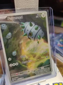 Pokemon TCG White Flare Illustration Rare Full Art Ferroseed 148/086 NM - Image 5