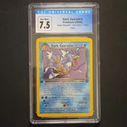 CGC 7.5 Pokemon Dark Gyarados Team Rocket 1st Edition Holo #8/82 2000 ENG - Image 1