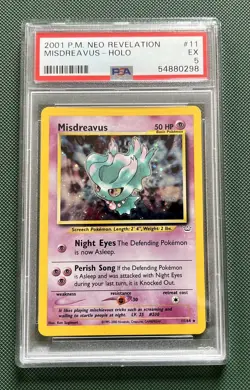 Misdreavus Holo Pokemon Neo Revelation 11/64 PSA 5 - Image 1