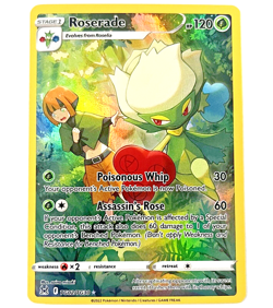 Pokemon Lost Origin - Roserade - Full Art Trainer Gallery NM+/MINT - TG02/TG30 - Image 1