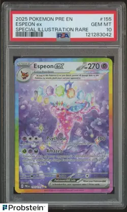 2025 Pokemon Pre En Special Illustratation #155 Espeon Ex PSA 10 GEM MINT - Image 1
