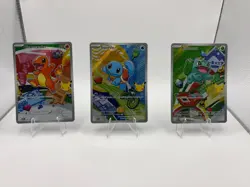 Pokemon First Partner Illustration Collection Series 1 Kanto Gen 1 Starters Set - Image 1