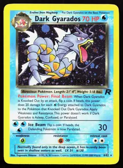 DARK GYARADOS (PRERELEASE) 08/82 HOLO PROMO WOTC PROMO POKEMON HOLO NM - Image 1