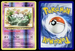 MEW 53/108 HOLO RARE EVOLUTIONS POKEMON REVERSE HOLO LP - Image 3