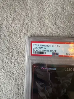 2025 POKEMON BLK EN-BLACK BOLT BLACK WHITE RARE #172 ZEKROM EX PSA 10 - Image 2