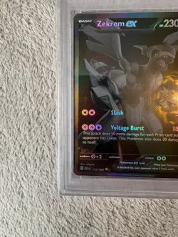 2025 POKEMON BLK EN-BLACK BOLT BLACK WHITE RARE #172 ZEKROM EX PSA 10 - Image 3