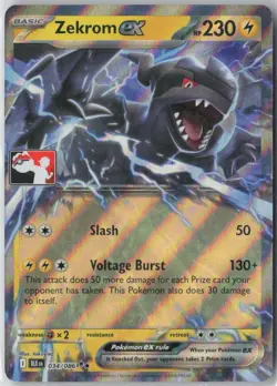 Zekrom ex [ - 034/086]PokemonPrize Pck Series CardsNMDouble Rare - Image 1
