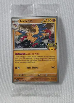 Pokemon Field Museum Fossil Exhibit Archeops Promo SEALED - Image 1
