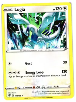 Pokemon TCG Lugia 140/189 Rare Darkness Ablaze VLP - Image 1
