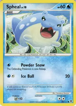 Spheal 82/111 Rising Rivals Common Normal Pokemon TCG - Image 1