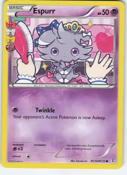 Espurr RC14/RC32 Generations: Radiant Collection Common MP Pokemon - Image 1