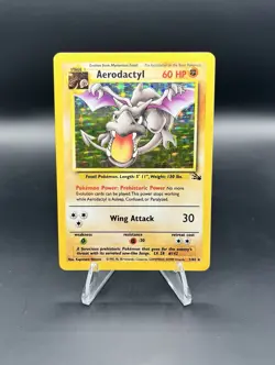Wizards of the Coast Aerodactyl 1/62 Fossil Holo Rare ENG Unlimited 1999 60 HP - Image 1