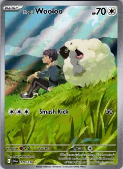 Pokemon TCG Hop's Wooloo 170/159 Illustration Rare Journey Together - Image 1