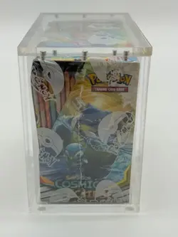Pokemon TCG Sun & Moon Cosmic Eclipse Booster Box w/Acrylic Case - Image 4