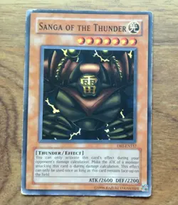 Sanga of the Thunder DB1-EN157 Yugioh Card Dark Beginnings . Free UK Postage - Image 3