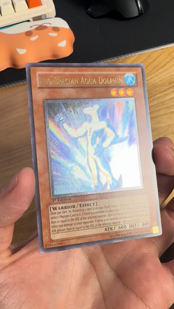 YUGIOH Neo-Spacian Aqua Dolphin Ultimate Rare 1st POTD-EN003 PACK FRESH VIDEO - Image 2