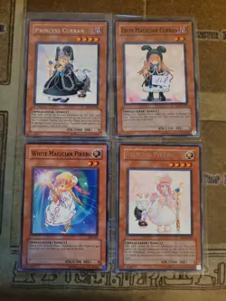 YUGIOH WHITE MAGICIAN PIKERU + EBON MAGICIAN CURRAN + PRINCESS CURRAN + PIKERU - Image 1