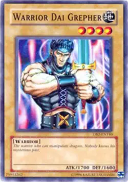 Warrior Dai Grepher - DB2-EN140 - Common - Unlimited Edition - Lightly Played - Image 1