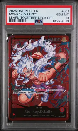 2025 One Piece Monkey.D. Luffy - ST21-001 Learn Together Deck Set PSA 10 - Image 1