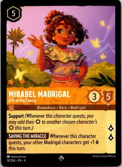 Disney Lorcana Mirabel Madrigal Gift of the Family Ursula's Return Free Shipping - Image 1