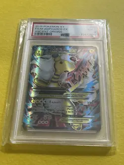 POKEMON ENGLISH XY FULL ART M AMPHAROS EX MINT PSA 9 ANCIENT ORIGINS 88/98 Card - Image 2