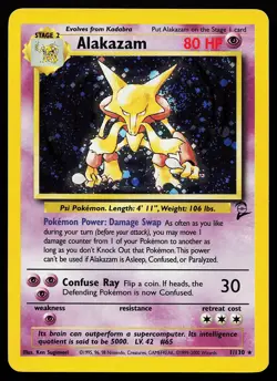 Alakazam 1/130 Rare Base Set 2 Pokemon Card - Image 1