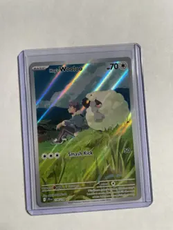 Pokemon Hop's Wooloo Illustration Rare Full Art Holo Sv09 170/159 TCG Card - Image 1