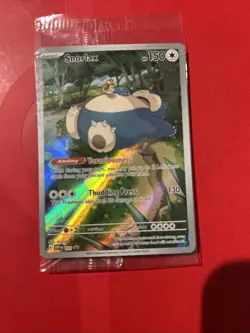 Pokemon TCG Snorlax ETB Promo Scarlet & Violet 151 Black Star Holo Card Sealed - Image 2