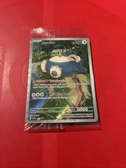 Pokemon TCG Snorlax ETB Promo Scarlet & Violet 151 Black Star Holo Card Sealed - Image 3
