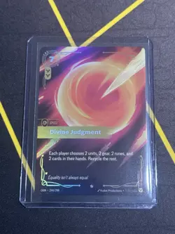 League of Legends Divine Judgment Spell Card 244/298 Riftbound Origins - Image 1