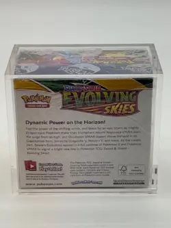 Pokemon TCG SWSH Evolving Skies Booster Box SEALED w/Acrylic Case - Image 3