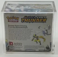 Pokemon TCG Sun & Moon Lost Thunder Booster Box SEALED w/ Acrylic Case - Image 3