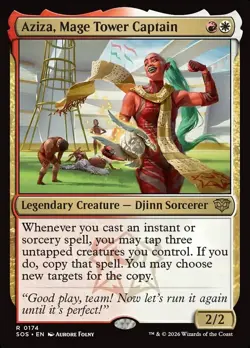 Aziza, Mage Tower Captain - #174 - Secrets of Strixhaven - NM MTG - Image 1