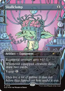 Skullclamp [Foil 2416] - Goblin Storm Commander Secret Lair - MTG NM EN - Image 1