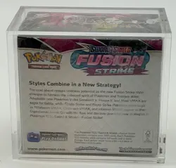 Pokemon TCG SWSH Fusion Strike Booster Box SEALED w/ Acrylic Case - Image 3