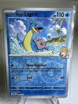 Misty's Lapras 050/182 Sv10: Destined Rivals Reverse Holo Pokemon TCG Near Mint - Image 1