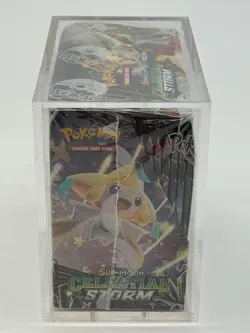 Pokemon TCG Sun & Moon Celestial Storm Booster Box SEALED w/ Acrylic Case - Image 2