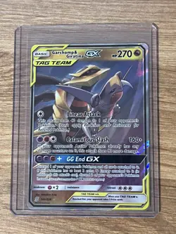 Pokemon TCG Garchomp and Giratina GX 146/236 Unified Minds Tag Team Near Mint - Image 1