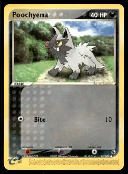 2003 EX - Ruby & Sapphire Poochyena Basic/Common #63 - Image 1