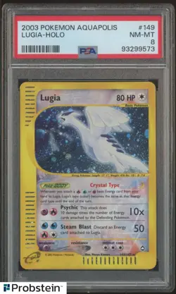 2003 Pokemon Aquapolis #149 Lugia Holo PSA 8 NM-MT - Image 1