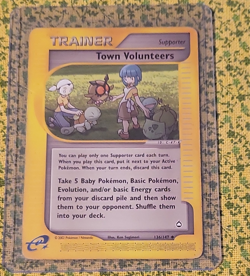 Pokemon TCG Aquapolis Town Volunteers 136/147 English Common Regular 2002 - Image 1